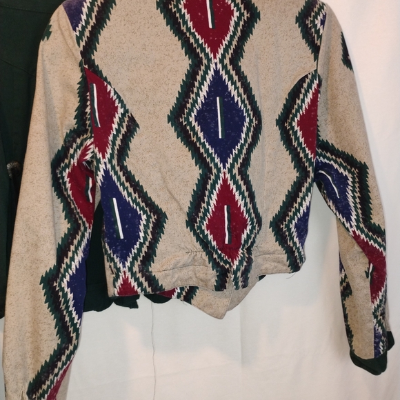 RoughRiders By Circle T Women's Aztec Patterned Jacket and Skirt Set SZ S - Picture 3 of 5